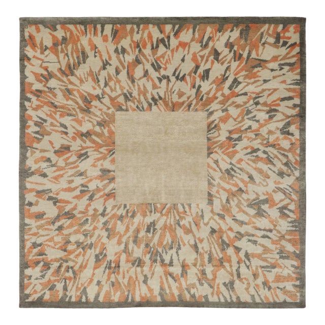 Oversized Contemporary French Art Deco Style Rug With Medallion, by Rug & Kilim, India For Sale
