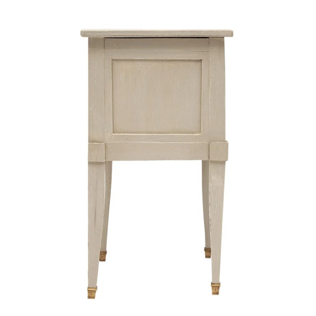 Wood Antique Painted Petite Side Table For Sale - Image 7 of 10