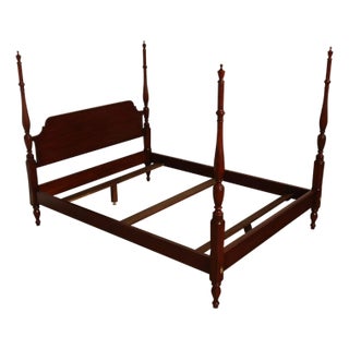 Henkel Harris Solid Cherry Queen Four Poster Bed For Sale