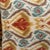 Handcrafted decorative pillow case. Double sided colored linen, red, brown, gold, turquoise blue and cream background,...