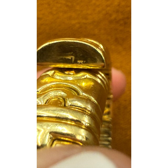 Italian 18k Gold Tobogas-Style Bracelet, 1970s For Sale - Image 12 of 17