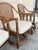 Vintage Hollywood Regency Bentwood Rattan Bamboo Swivel Chair Dining Set - 5 PCS For Sale - Image 10 of 18
