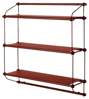 Parade 3 Shelves in Oxide Red by Warm Nordic