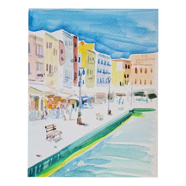 Agapi Wieruszewska, Crete: Landscape from Greece, Watercolour on Paper, 2024 For Sale