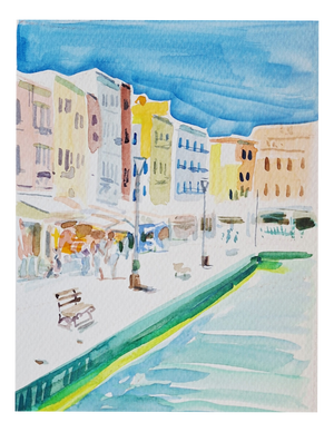 Agapi Wieruszewska, Crete: Landscape from Greece, Watercolour on Paper, 2024