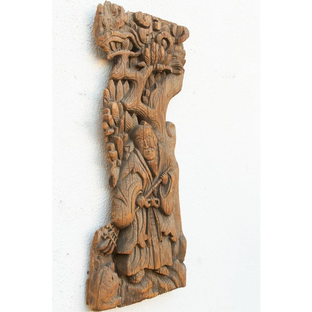 Rustic Early 1800's Architectural Ancestor Carving For Sale - Image 3 of 8