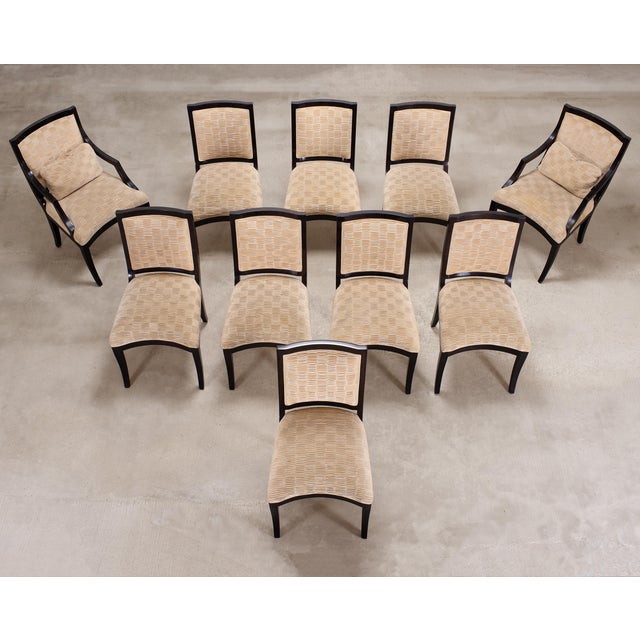Neoclassical Set of Ten Sally Sirkin for J. Robert Scott Tuscany Dining Chairs For Sale - Image 3 of 18