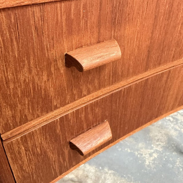 Brown Danish Modern Teak 3 Drawer Commode, 1960's For Sale - Image 8 of 9