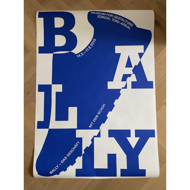 Raffinerie AG Bally Blue Museum für Gestaltung Poster, Zürich, 2019 For Sale - Image 6 of 7