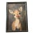 Large Framed Baby Rudolph Christmas Reindeer Wall Art, 28” X 39” For Sale