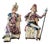 Antique Victorian Musical Figures, 1880, Set of 2 For Sale