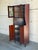 Rosewood Corner Cabinet With Stained Glass Storage Hutch Danish Mid-Century Modern 1960s For Sale - Image 4 of 12
