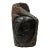 Late 20th Century Signed "T M" Modernist Shona Serpentine Stone Face Sculpture For Sale