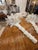 Vintage Palm Beach Pair Serge Roche Style Plaster Palm Frond Wall Light Sconces For Sale - Image 9 of 12