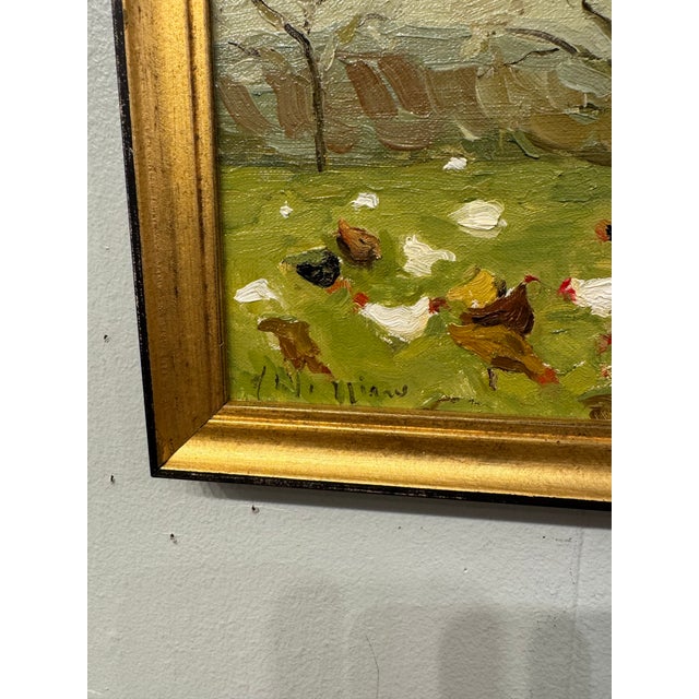 This stunning still life oil painting of a farm scene is a great way to add a bit of rustic appeal to the walls of your...