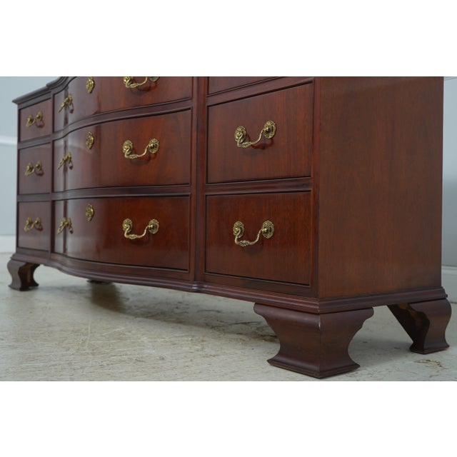 Brown Baker Mahogany Chippendale Style Dresser For Sale - Image 8 of 18