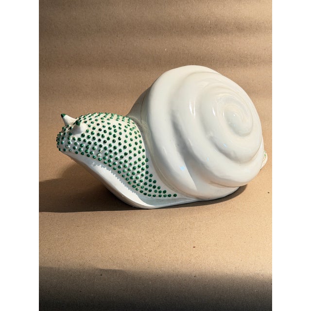 Tag is hadwritten and I believe it did say ‘Mieselmann Italy’. Vintage, likely 1960s. White with just a pop of green on...