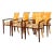 Vintage Boho Tessellated Coconut Shell Dining Chairs - Set of 6 For Sale