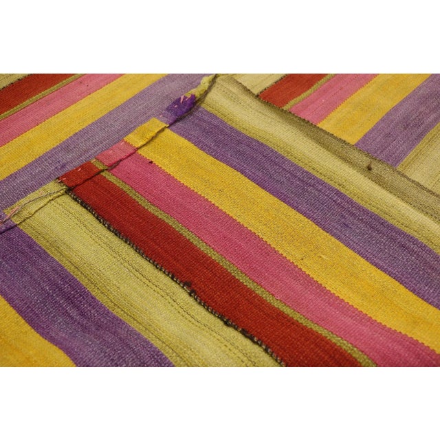 Vintage Turkish Striped Kilim Rug - 06'00 X 09'07 For Sale - Image 4 of 8