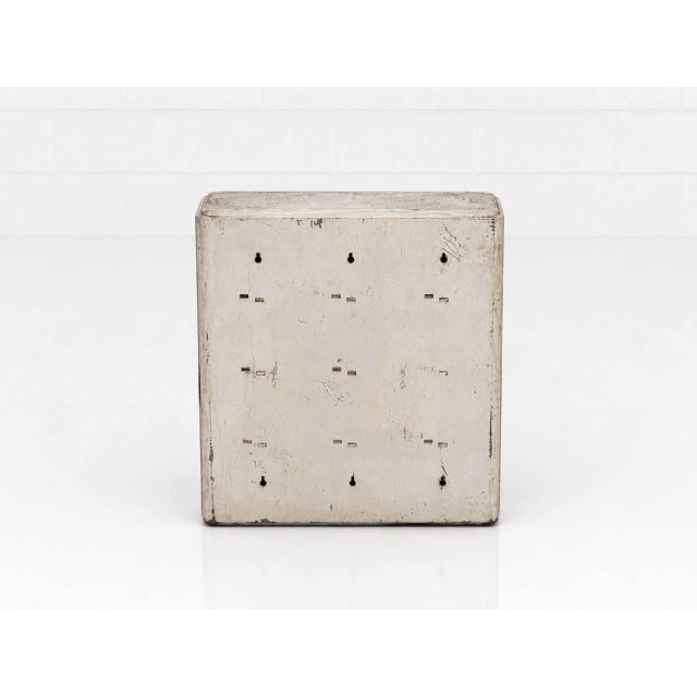 Vintage French Metal Medicine Cabinet, 1940s For Sale - Image 12 of 13
