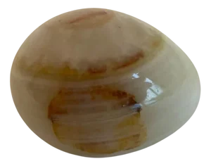 Vintage Carved Onyx Egg Paperweight Ornament