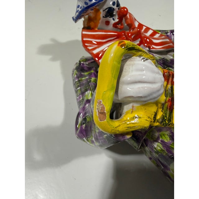 Italian Ceramic Clown Wall Lamp, 1950s For Sale - Image 14 of 18