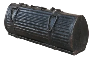 Antique Iron Gun Case 27" Large Storage Box | Rustic Vintage Metal Chest | Indian Royal Family Collectible | Mancave Decor Father's Day Gift