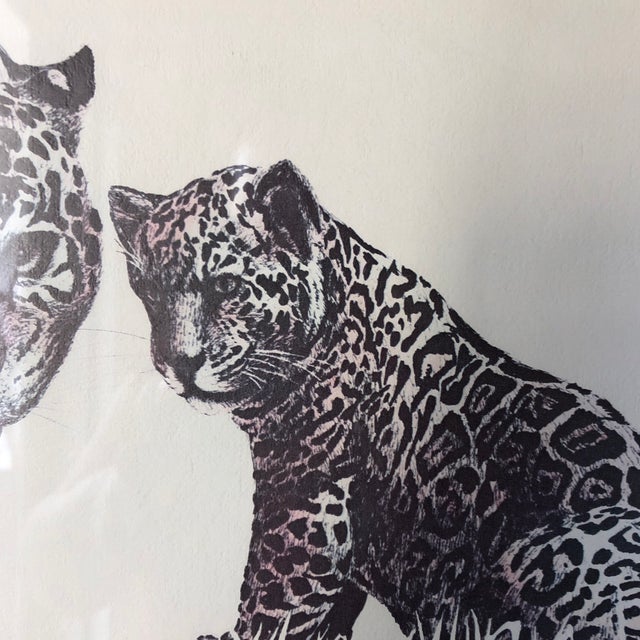 1970s Vintage Kushner South American Jaguar Print