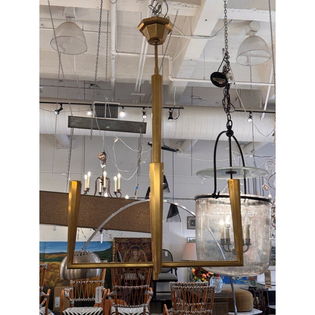 Thomas O'Brien Thomas O'Brien for Visual Comfort Galahad Small Brass Chandelier For Sale - Image 4 of 12