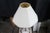 Late 20th Century Vintage Neoclassical Directoire Style Travertine Stone & Iron Buffet Table Lamp For Sale - Image 5 of 11