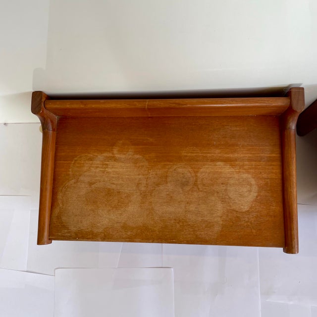 Mid-Century Modern A Pair of Mid Century Floating Teak Night Stands Mid Century Danish For Sale - Image 3 of 9