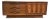 1960s Sculpted Walnut With Burl Long Low Dresser by Young For Sale
