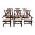 Set of 6 Scarborough House Chippendale Mahogany Dining Room Armchairs For Sale