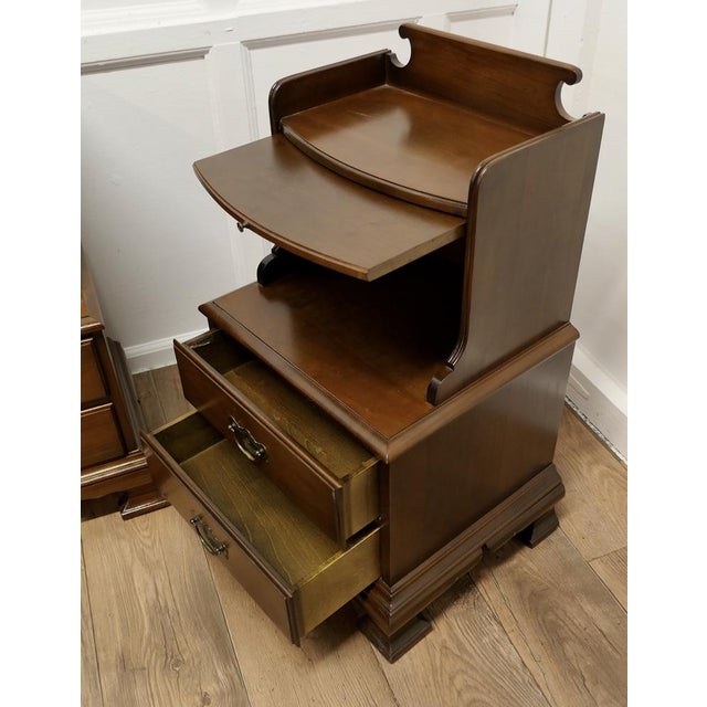 Pair of large French Walnut Bedside Cabinets This is a very sturdy pair of cabinets or chevet they are made in solid...