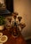 Mid-Century Modern Vintage MCM Wood & Metal 5 Arm Candle Holder Candelabra For Sale - Image 3 of 4