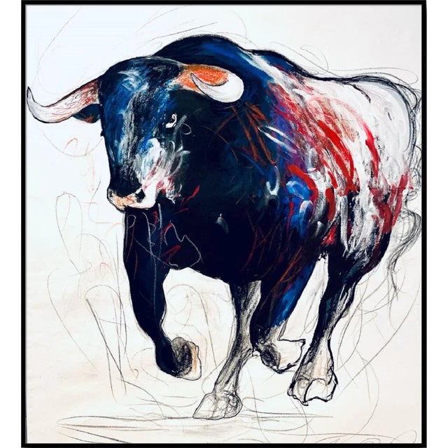 "Galloping Bull 2" Contemporary Abstract Limited Edition Print For Sale - Image 6 of 9