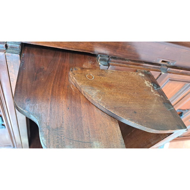 Vintage Walnut Filing Cabinet, 1930s For Sale - Image 6 of 7