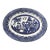 Vintage Mid-Century Modern Churchill of England Blue Willow Oval Serving Platter For Sale