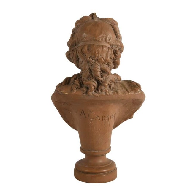 Albert Ernest Carrier-Belleuse Ceramic Bust of Marie Antoinette After Carrier-Belleuse French Classical Sculpture For Sale - Image 4 of 10