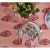 Roza 10-Seat Coral Pink Tablecloth For Sale - Image 4 of 9