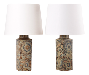 Modern Danish Baca Table Lamps by Nils Thorsson for Royal Copenhagen, 1970s, Set of 2