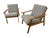 Mid-Century Modern Mid-Century Modern Walnut Arm Chairs - Set of 2 For Sale - Image 3 of 7