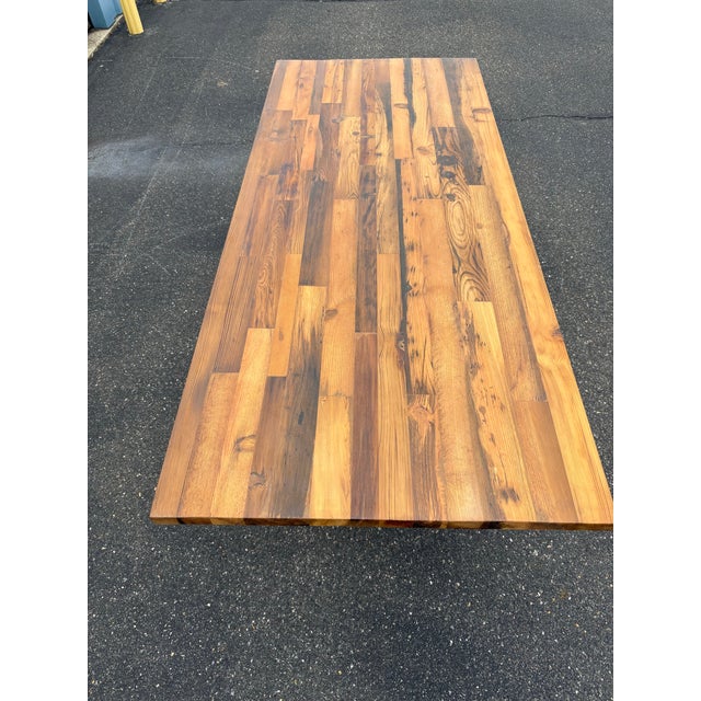 Butcher Block Dining Table For Sale In Philadelphia - Image 6 of 11