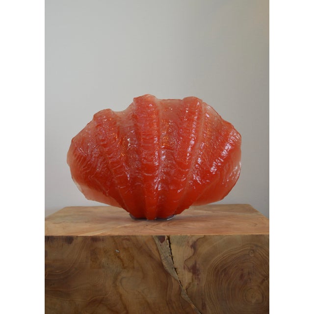 Vintage Sculptural Resin Shell Wall Sconce, 1970s For Sale - Image 18 of 18