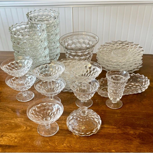 Fostoria Late 20th Century Fostoria American Cubist Dish Collection - 47pcs For Sale - Image 4 of 12