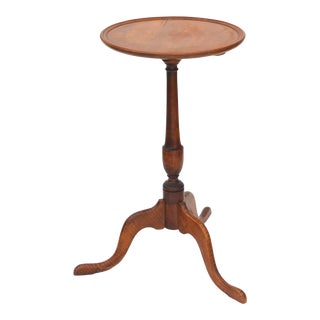 Antique American Birdseye Maple Tripod Table For Sale