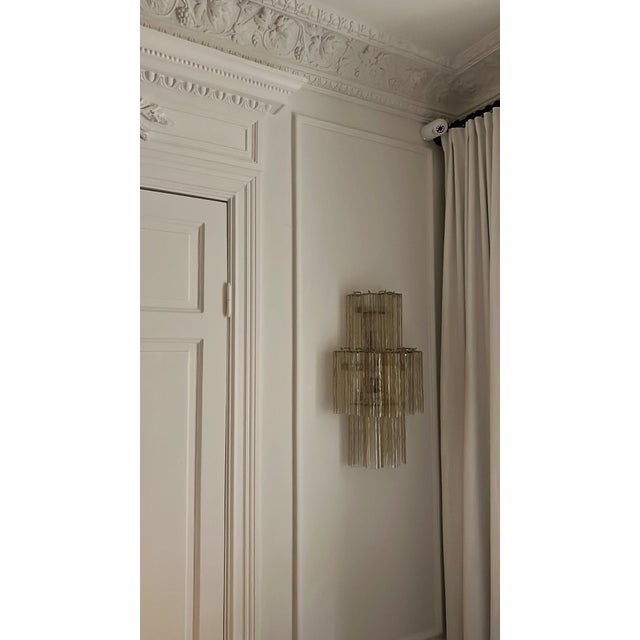Amber Murano Glass Wall Lamps, Set of 2 For Sale - Image 9 of 12