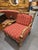 Guy Chaddock upholstery collection knuckle lounge chairs (UC3001) and ottoman. Features a distressed French Country...