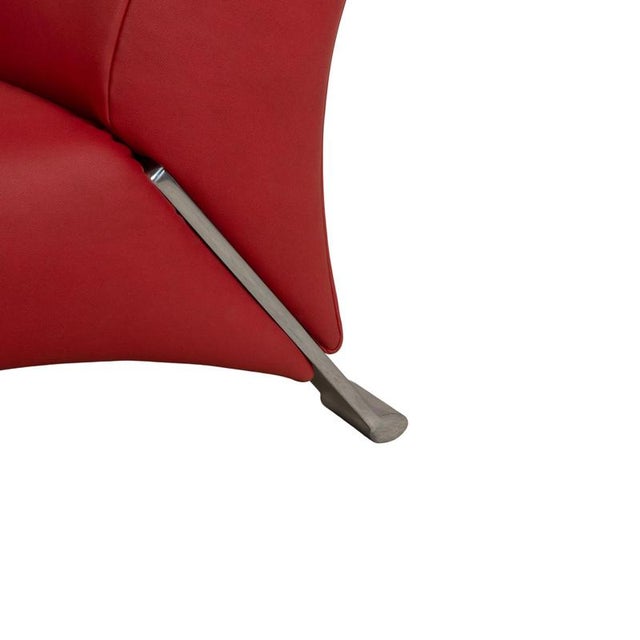 322 2-Seater Sofa in Red Gavin 107 Vegan Leather from Rolf Benz For Sale - Image 6 of 11