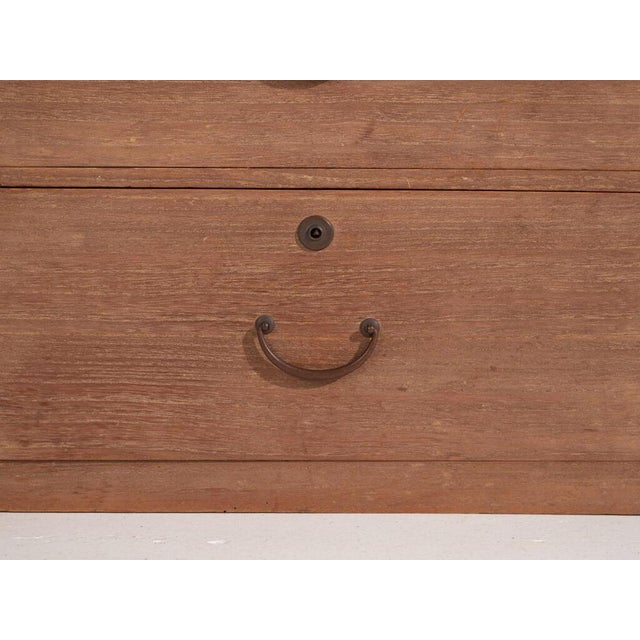 Brown Small Japanese Chest of Drawers For Sale - Image 8 of 12